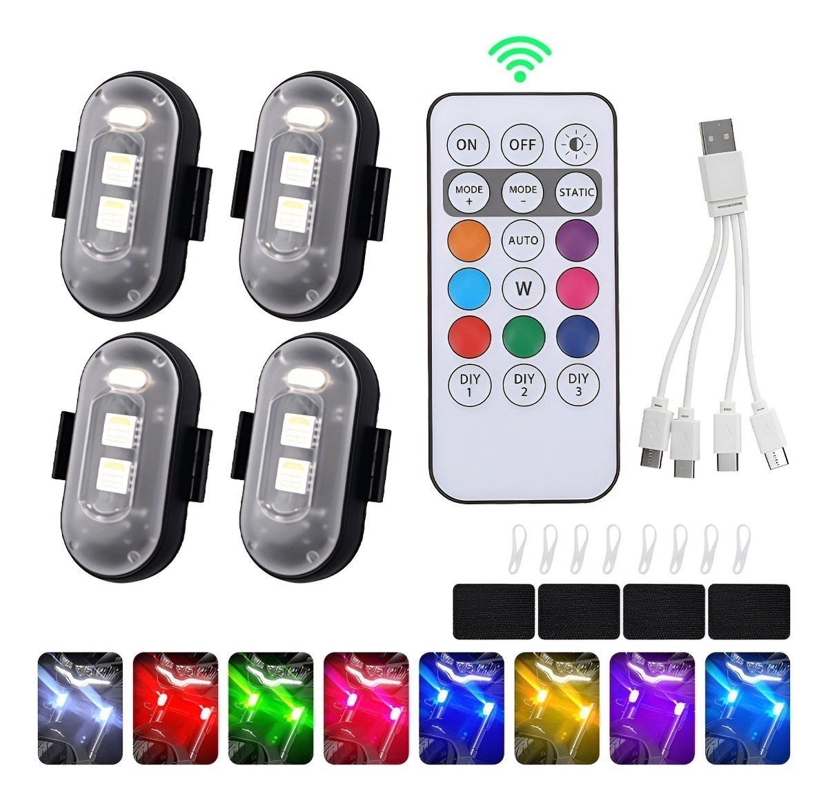 4 Pcs Led Strobe Lights with R - Drone Strobe Light ulasan dan harga